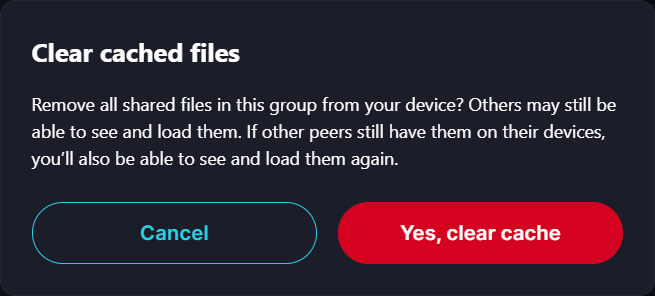 Clear Cache 🧹 · Desktop Confirm the removal when prompted.