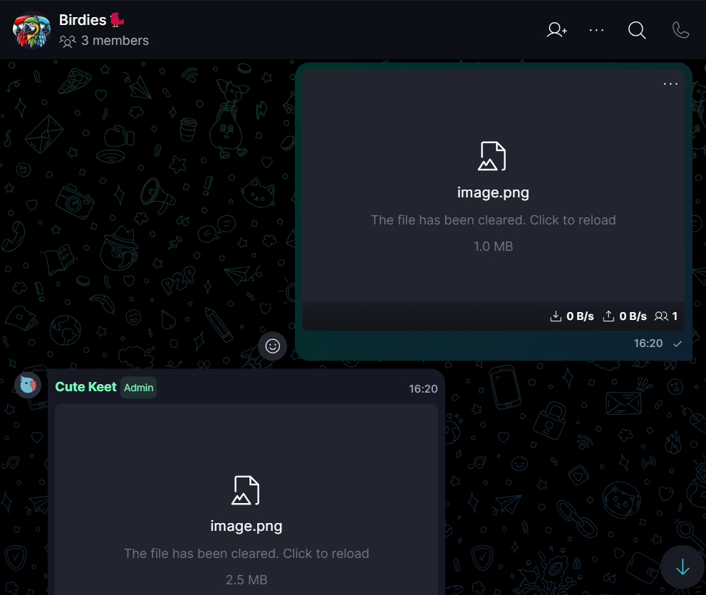 Clear Cache 🧹 · Desktop You can reupload the files later if other users haven’t deleted them on their end.