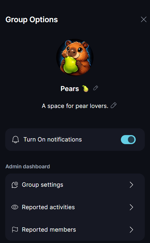 Messaging on Keet ✉️ You can also assign member roles and moderate regular groups as your network grows.